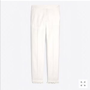 Jcrew factory - linen pom pom pant sz 6